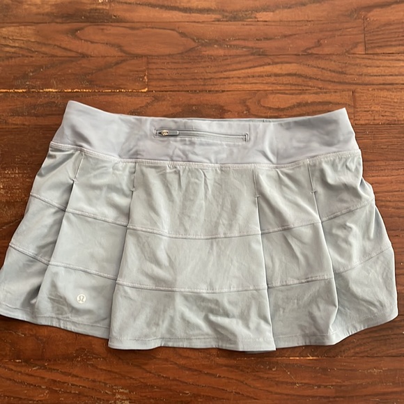 Pace rival tennis skirt blue grey chambray colour - Picture 4 of 7